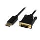 StarTech DisplayPort to DVI Active Adapter Converter Cable - DP to DVI 1920x1200 - Black 6ft (DP2DVIMM6BS)