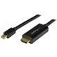 StarTech Mini DisplayPort to HDMI Converter Cable - 3 ft (1m) - 4K (MDP2HDMM1MB)