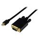 StarTech 15 ft Mini DisplayPort to VGA Adapter Converter Cable – mDP to VGA 1920x1200 - Black (MDP2VGAMM15B) | -Active Mini DisplayPort to VGA conversion | -Plug-and-Play Installation | -Supports resolutions up to 1920x1200 (WUXGA) and HDTV resolutions up to 1080p | -Compatible with Intel® Thunderbolt™ devices that are capable of outputting a DisplayPort signal