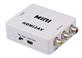 iCAN HDMI to AV/RCA Converter 1080P HDMI to 3RCA CVBS AV Composite Video Audio, White (HY-201-H1-V0)(Open Box)