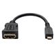 Tripp Lite Micro HDMI to HDMI Adapter for Ultrabook/Laptop/Desktop PC - 1920x1200/1080p, Type D M/F, 6-in. (P142-06N-MICRO)