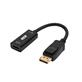 iCAN Active DisplayPort To HDMI Female Adapter 4K@60Hz Gold Plated Black Color