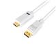 iCAN 28AWG 1080p DisplayPort to HDMI Cable Male to Male Gold-plated White Color - 6 feet.
