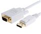 iCAN Premium 28AWG Gold DisplayPort Male to VGA Cable - 3 ft. (ZGH-DP-19W-3FT)(Open Box)