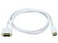 MONOPRICE 3ft 28AWG DisplayPort to DVI Cable, White(Open Box)