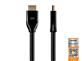 MONOPRICE Certified Premium High Speed HDMI Cable, 4K@60Hz, HDR, 18Gbps, 28AWG, YCbCr 4:4:4, 6ft, Black(Open Box)