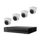 HiLook High-Performance PoE IP Security Camera Kit, 4-Channel NVR with 4 x 1080p Turret Network Cameras (IK-4142TH-MH/P)
