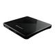 Transcend (TS8XDVDS-K) Extra Slim Portable DVD Writer, 8X DVD-RW, 24X CD-R/RW, 1MB Buffer | Black, USB 2.0 | CyberLink Media Suite 10 software included(Open Box)