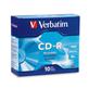 Verbatim CD-R 700MB 52X Branded Surface - 10pk Slim Case