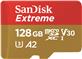 SanDisk Extreme microSD 128 Go 190/90MB/s C10 UHS U3 V30 A2 Or (SDSQXAA-128G-CN6MA)