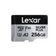 LEXAR SILVER PLUS 256GB microSDXC A2  V30, Up to 205MB/s  - Micro SD Card w/ Adapter (LMSSIPL256G-BNANU)