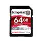 KINGSTON Canvas React Plus 64GB Class 10, UHS-II, U3, V90 300MB/s Read, 260MB/s Write