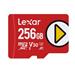 LEXAR PLAY 256GB microSDXC A1
A2 C10 V30, Up to 160MB/s  - Micro SD Card  (LMSPLAY256G-BNNNU)