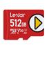 Lexar Play 512GB Micro SD UHS-I Memory Card(LMSPLAY512G-BNNNU)