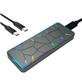 iCAN Portable RGB NVME M.2 Enclosure | USB 3.1 Gen2, 10Gb/s(Open Box)