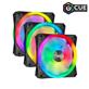 Corsair* iCUE QL Series, QL120 RGB, 120mm RGB LED Fan, Triple Pack with Lighting Node CORE(Open Box)