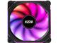 AZZA PRISMA 120mm Digital ARGB Square Fan + RF Remote - Acrylic Frame - Noise Dampering Rubber Pads - 4-pin PWM Connector - 5V 3-pin WS2812B Addressable RGB Header