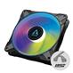 Arctic Cooling P14 PWM PST A-RGB 0dB (Black) – 140mm Pressure optimized case fan | PWM controlled speed with PST | A-RGB illumination