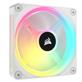 CORSAIR QX RGB Series, iCUE LINK QX120 RGB White, 120mm Magnetic Dome RGB Fan, Single Pack(Open Box)