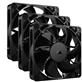 CORSAIR RS120 120mm PWM Fans Triple Pack, Black