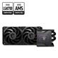 MSI MEG Core Liquid S280 AIO Liquid CPU Cooler, 2.4" IPS Display 280mm Radiator, Duo 140mm Silent Gale P14 PWM Fans, Controlled by MSI Center Software