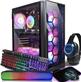 STGAubron Gaming Desktop PC - Intel Core i7-3770 (3.4 GHz), RTX 2060, 32GB RAM, 1TB SSD, Wi-Fi + BT, Windows 10 Home + RGB Peripherals Set
