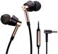 1MORE Triple Driver In-Ear Headphones, Black/Gold | hi-res & bass driven sound, MEMS mic & in-line remote