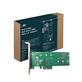 VANTEC- M.2 NVMe + M.2 SATA SSD PCIe x4 ADAPTER W/LOW PROFILE-(UGT-M2PC200)(Open Box)