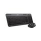 LOGITECH MK360 Wireless Combo - USB Wireless Black - USB Wireless Optical - 1000 dpi - Black - AA - Compatible with Notebook(Open Box)