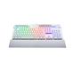 Redragon K550W-RGB Yama Mechanical Gaming Keyboard (White) | Purple Switch | RGB LED Backlit in 18 modes | Macro Recording, Detachable Wrist Rest, Volume Control, Full Size, USB Passthrough for Windows(Open Box)