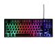 iCAN 87 Key Rainbow Backlit Gaming Keyboard, 1.5M Cable (Black)