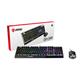 MSI Vigor GK30 Gaming RGB Keyboard/Mouse Combo - Black with Vigor GK30 Keyboard and Clutch GM11 Mouse