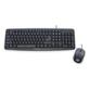 VERBATIM 99202 Slimline Corded USB Keyboard and Mouse – Black