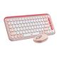 LOGITECH POP ICON Combo, Bluetooth Keyboard and Mouse Combo, Rose(920-013105)