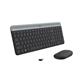 LOGITECH MK470 - Graphite - Slim Wireless Keyboard and Mouse Combo