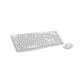Logitech MK295 Silent Wireless Combo - USB Wireless Wi-Fi/RF Off White - USB Wireless Wi-Fi Mouse - Off White - AA, AAA - Compatible with Computer (Windows, Chrome OS)