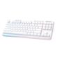 LOGITECH G715 TKL Wireless Gaming Keyboard with LIGHTSYNC RGB Lighting, LIGHTSPEED, Linear Switches -White Mist