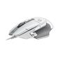 LOGITECH G502 X Wired Gaming Mouse - LIGHTFORCE hybrid optical-mechanical primary switches - White