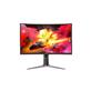AOC CQ32G2S 32" Curved Frameless Gaming Monitor 2K QHD, 1500R Curved VA, 1ms, 165Hz, FreeSync, Height adjustable, 3-Year Zero Dead Pixel Guarantee