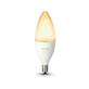 Philips Hue E12 Single Bulb (White Ambiance) | Adjustable for Mood Lighting | 6W for 570 Lumens Brightness | 25,000-Hour Lifespan(Open Box)