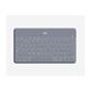 LOGITECH KEYS-TO-GO Ultra Slim Keyboard For iOS Systems, Including Add-on iPhone Stand - Stone