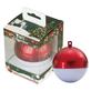 iCAN Christmas Ornament Bluetooth Speaker with LED lights - Red