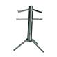 KONIG & MEYER 18860 Spider-Pro Double-Tier Keyboard Stand with Microphone Boom Connection and Tilt Action, Black