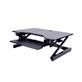 ROCELCO EADR Sit To Stand Adjustable Height Desk Riser w/Easy Up-Down Handles, Enhanced Vertical Range (Black)