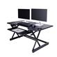 ROCELCO 46" Sit To Stand Adjustable Height Desk Riser w/ Extended Vertical Range (Black)