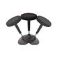 UNCAGED Ergonomics WSR-B Wobble, Rock, Swivel, Tilt Office Stool for Active Sitting & Standing Desks (Black)
