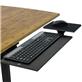 UNCAGED Ergonomics KT1-B Under Desk Keyboard Tray with Adjustable Height, Tilt, Swivel, Slides In/Out & Has Mouse Pad Connectivity (Black)(Open Box)