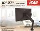 iCAN 10"-27" Single Screen Monitor Mount | 360 Degree Swivel | Gas Spring | DLB502 Black(Open Box)