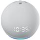 Amazon Echo Dot (4th Gen) | Smart speaker with clock and Alexa | Glacier White
