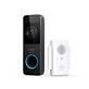 Eufy Smart Video Doorbell Camera with Chime, Wire-free,1080p, Comes with Wi-Fi Chime, MicroSD storage, no Subscription Required- Black(Open Box)